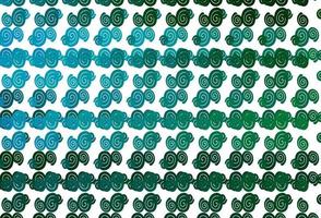 Light Blue, Green vector pattern with lamp shapes.