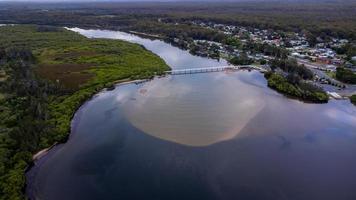 toma aérea de stuarts point nsw australia foto