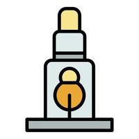 Scaffold support icon color outline vector