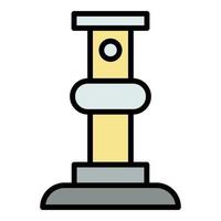 Scaffold support bar icon color outline vector