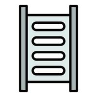 Scaffolding icon color outline vector