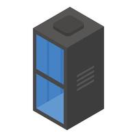 Bell elevator icon, isometric style vector
