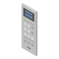 Elevator digital panel icon, isometric style vector