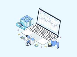 Foreign Currency Isometric Illustration Lineal Color. Suitable for Mobile App, Website, Banner, Diagrams, Infographics, and Other Graphic Assets. vector