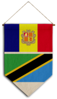 bandeira relação país pendurado tecido viagem consultoria de imigração visto transparente andorra tanzânia png