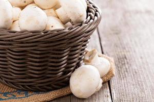 Mushrooms in a basket photo