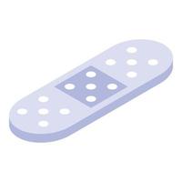 Medical plaster icon, isometric style vector