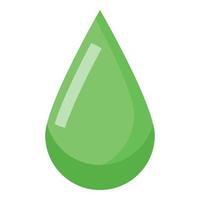 Aloe vera drop icon, isometric style vector