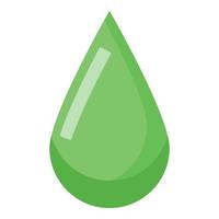 Aloe vera drop icon, isometric style vector