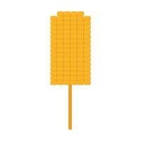 Corn on a stick. Traditional Mexican food on a white background. Smple icon vector