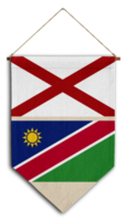 bandeira relação país pendurado tecido viagem consultoria de imigração visto transparente alabama namíbia png