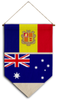 vlag relatie land hangende kleding stof reizen immigratie advies Visa transparant Andorra Australië png