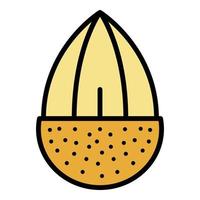 Seed icon color outline vector