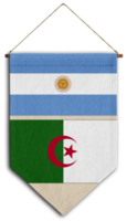 bandeira relação país pendurado tecido viagem consultoria de imigração visto transparente argentina argélia png