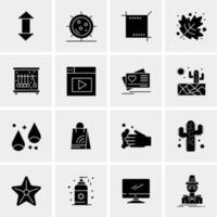 16 Universal Business Icons Vector Creative Icon Illustration to use in web and Mobile Related project