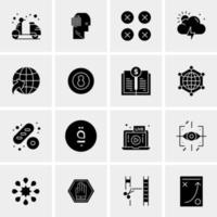 16 Universal Business Icons Vector Creative Icon Illustration to use in web and Mobile Related project