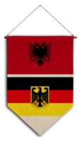 bandiera relazione nazione sospeso tessuto viaggio immigrazione consulenza Visa trasparente Albania Germania png