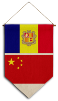 bandeira relação país pendurado tecido viagens consultoria de imigração visto transparente andorra china png