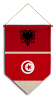 vlag relatie land hangende kleding stof reizen immigratie advies Visa transparant Tunesië Albanië png