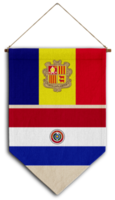 bandeira relação país pendurado tecido viagem consultoria de imigração visto transparente andorra paraguai png