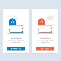 cinta de escala de medición de construcción azul y rojo descargar y comprar ahora plantilla de tarjeta de widget web vector