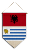 bandera relacion pais colgar tejido viajar inmigracion asesoria visa transparente uruguay albania png