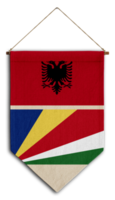 flagge beziehung land hängen stoff reise einwanderung beratung visum transparent seychellen albanien png