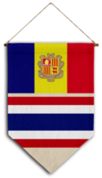 flagge beziehung land hängen stoff reise einwanderung beratung visum transparent thailand andorra png