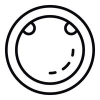 Ball zorb icon, outline style vector