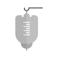 Medical Drip Flat Greyscale Icon vector