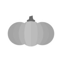 Pumpkin Flat Greyscale Icon vector