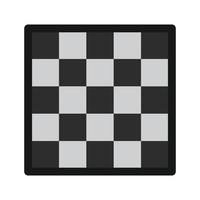 ChessBoard Flat Greyscale Icon vector