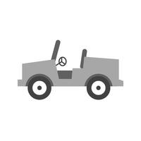 Jeep I Flat Greyscale Icon vector