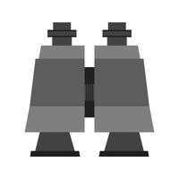 Binoculars Flat Greyscale Icon vector