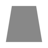 Trapezium Flat Greyscale Icon vector