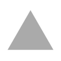 Triangle Flat Greyscale Icon vector