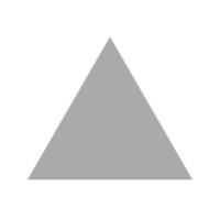 Triangle Flat Greyscale Icon vector