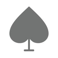 Spade II Flat Greyscale Icon vector