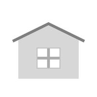 Real Estate Flat Greyscale Icon vector