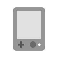 Brick Game Flat Greyscale Icon vector