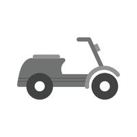 Toy Bike Flat Greyscale Icon vector