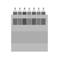 Color Box Flat Greyscale Icon vector