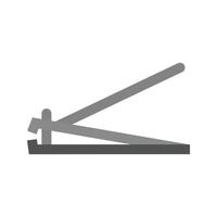 Nailcutter Flat Greyscale Icon vector