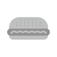 Burger Flat Greyscale Icon vector