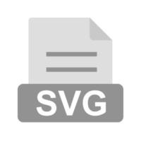 SVG Flat Greyscale Icon vector