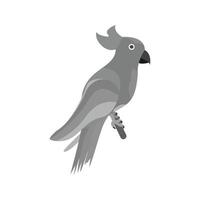 icono de loro plano en escala de grises vector