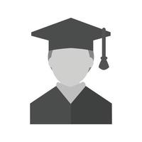 Convocation II Flat Greyscale Icon vector