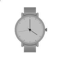 Wrist Watch Flat Greyscale Icon vector