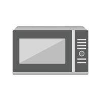 Microwave Flat Greyscale Icon vector