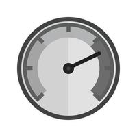 Speedometer Flat Greyscale Icon vector